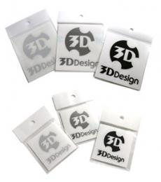 3D Design (3Dデザイン) オリジナル ロゴステッカー 50mm