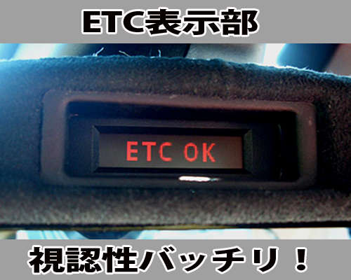 endccミラー ETC
表示部